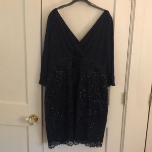 Kay Unger navy cocktail dress size 18